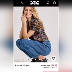 Funky Buddah Valeria European GREECE Slouchy Jeans M